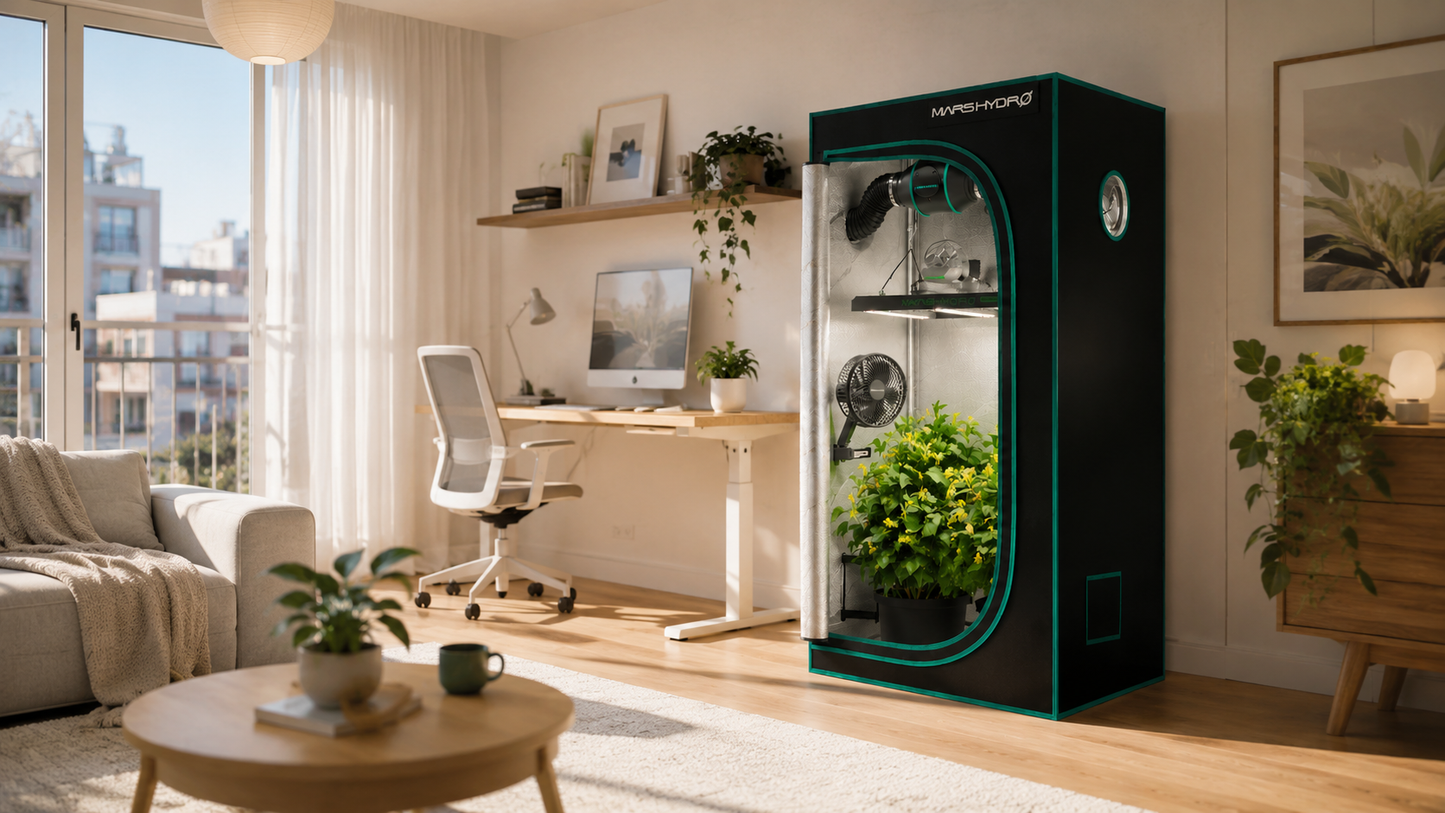 Leafaro™ Complete Set | Komplettset Growboxen mit LED, Belüftungssystem & Co.