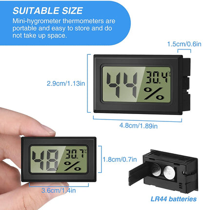 Mini LCD Digital Thermometer Hygrometer Temperature Indoor Convenient Temperature Sensor Humidity Meter Gauge Instruments Cable