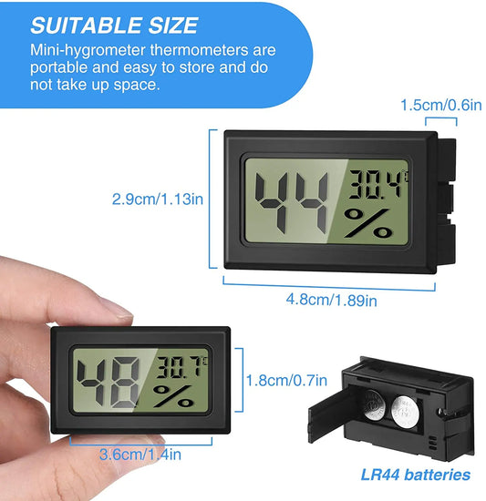 Mini LCD Digital Thermometer Hygrometer Temperature Indoor Convenient Temperature Sensor Humidity Meter Gauge Instruments Cable