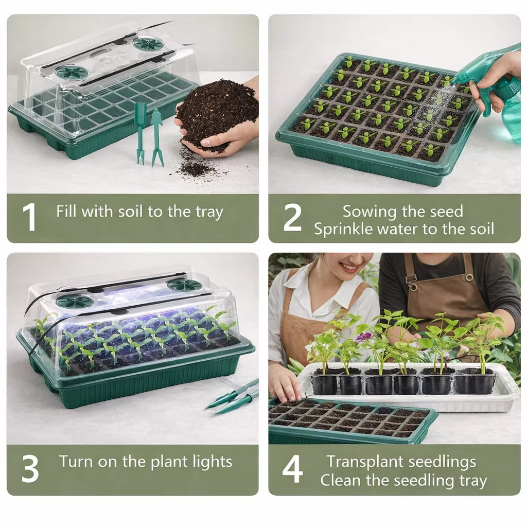 Leafaro™ SmartSeed Pro | Intelligentes Anzuchtset mit LED-Wachstumslicht