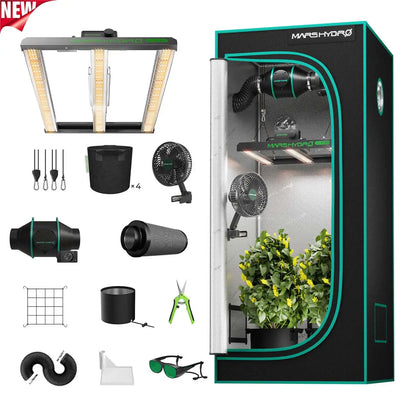 Leafaro™ Complete Set | Komplettset Growboxen mit LED, Belüftungssystem & Co.