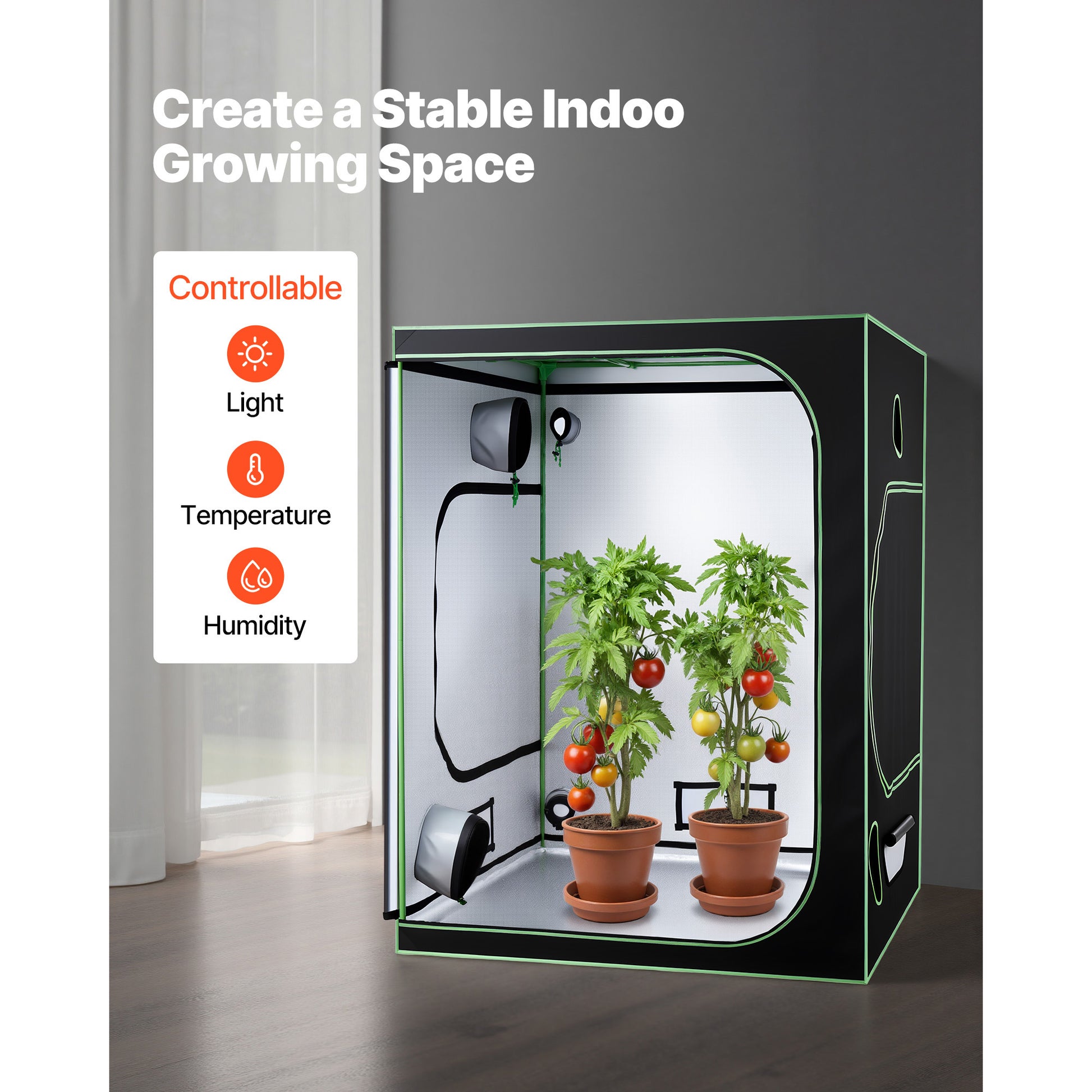 Leafaro™ GrowTent Pro | Premium Growzelt für Indoor Gardening (7 Größen)