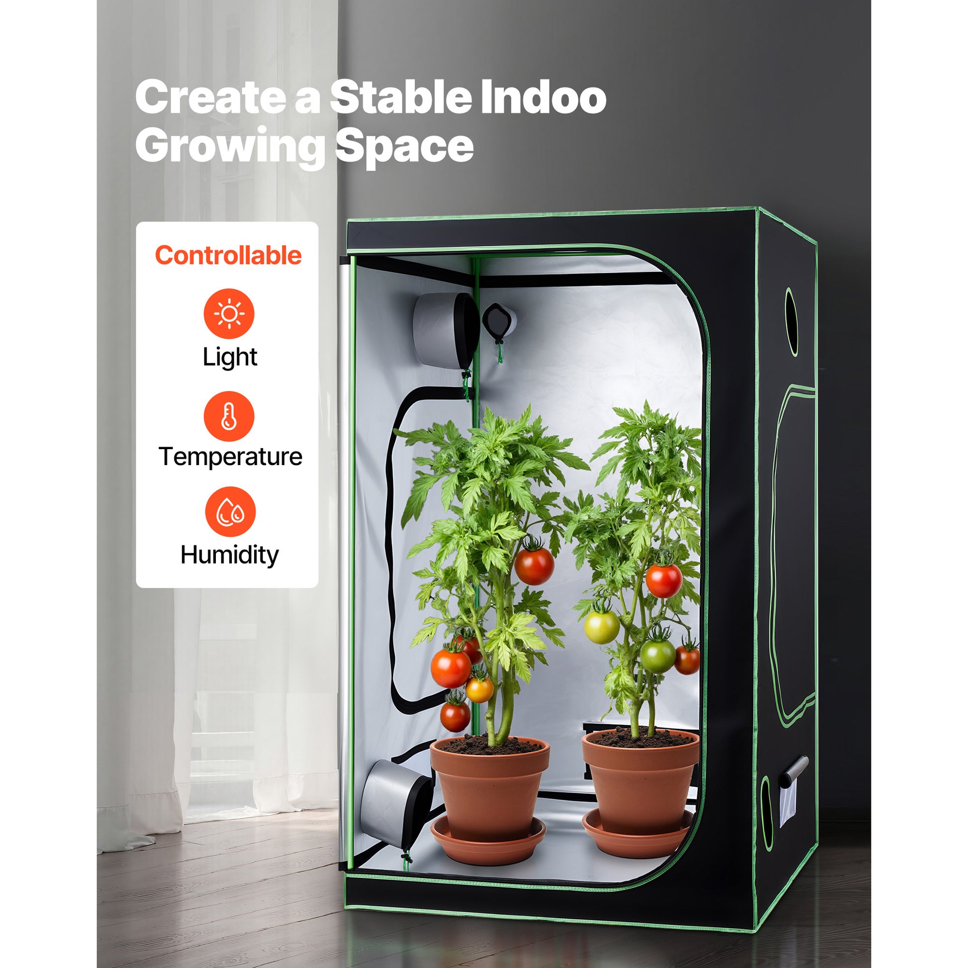 Leafaro™ GrowTent Pro | Premium Growzelt für Indoor Gardening (7 Größen)
