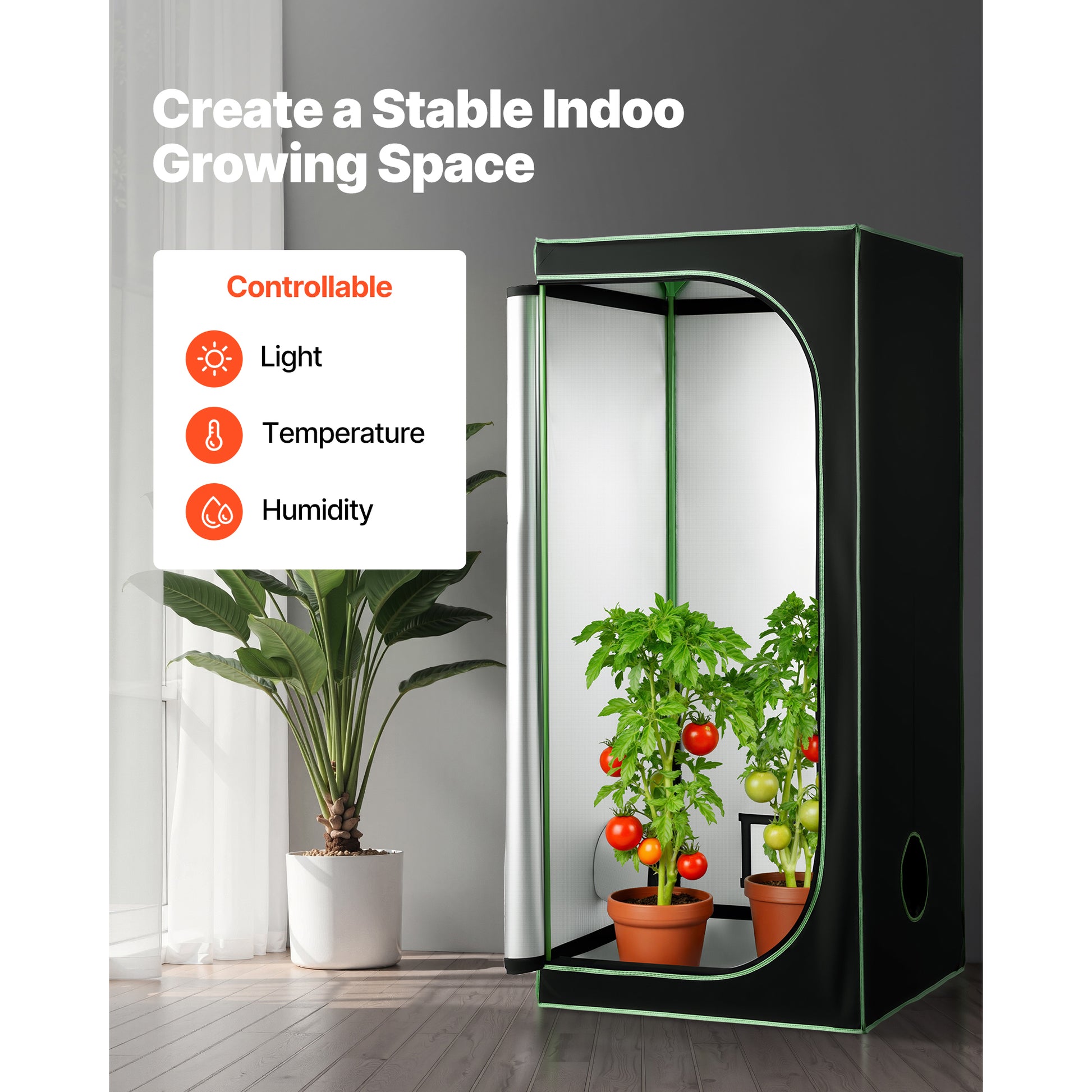 Leafaro™ GrowTent Pro | Premium Growzelt für Indoor Gardening (7 Größen)