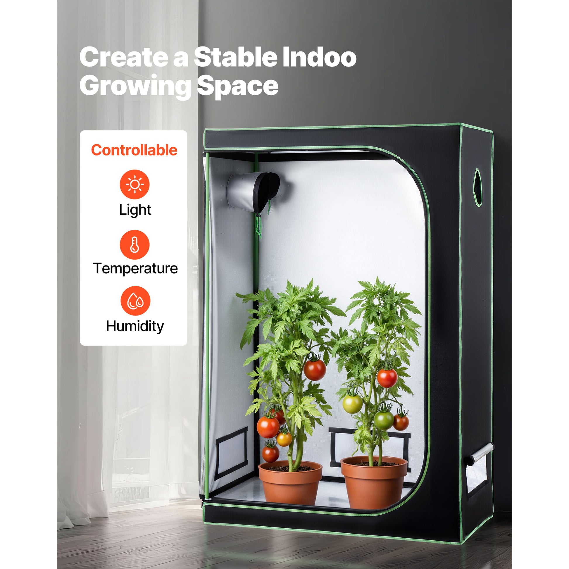 Leafaro™ GrowTent Pro | Premium Growzelt für Indoor Gardening (7 Größen)