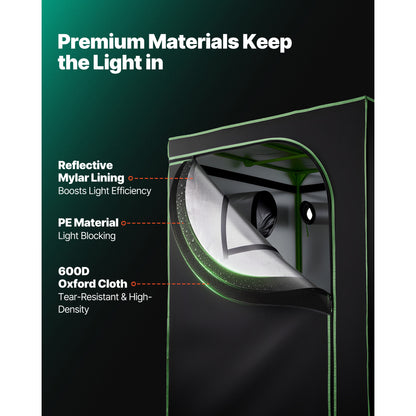 Leafaro™ GrowTent Pro | Premium Growzelt für Indoor Gardening (7 Größen)