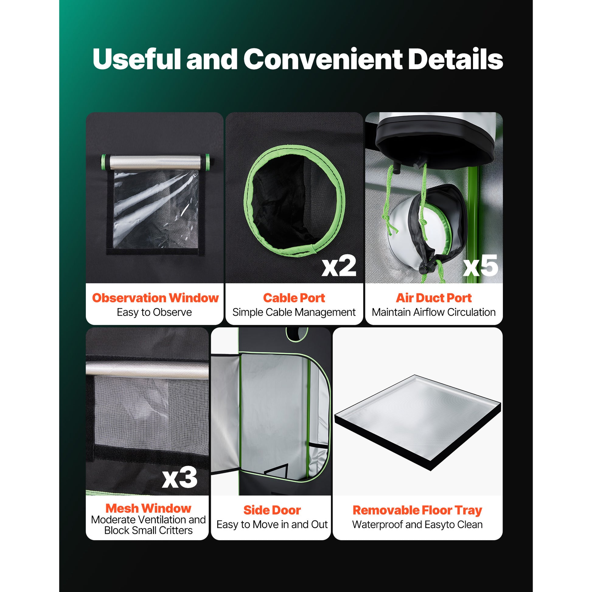 Leafaro™ GrowTent Pro | Premium Growzelt für Indoor Gardening (7 Größen)