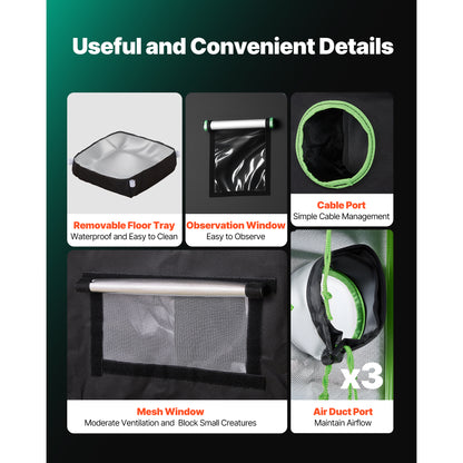 Leafaro™ GrowTent Pro | Premium Growzelt für Indoor Gardening (7 Größen)