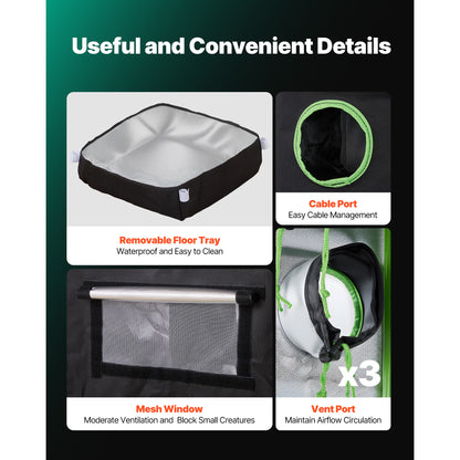 Leafaro™ GrowTent Pro | Premium Growzelt für Indoor Gardening (7 Größen)
