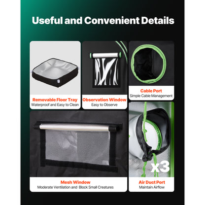 Leafaro™ GrowTent Pro | Premium Growzelt für Indoor Gardening (7 Größen)