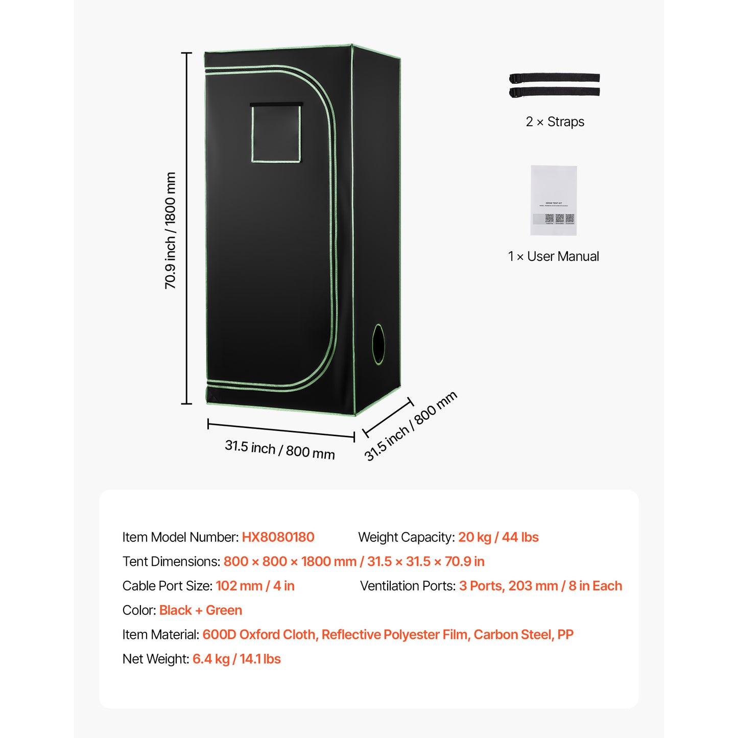 Leafaro™ GrowTent Pro | Premium Growzelt für Indoor Gardening (7 Größen)