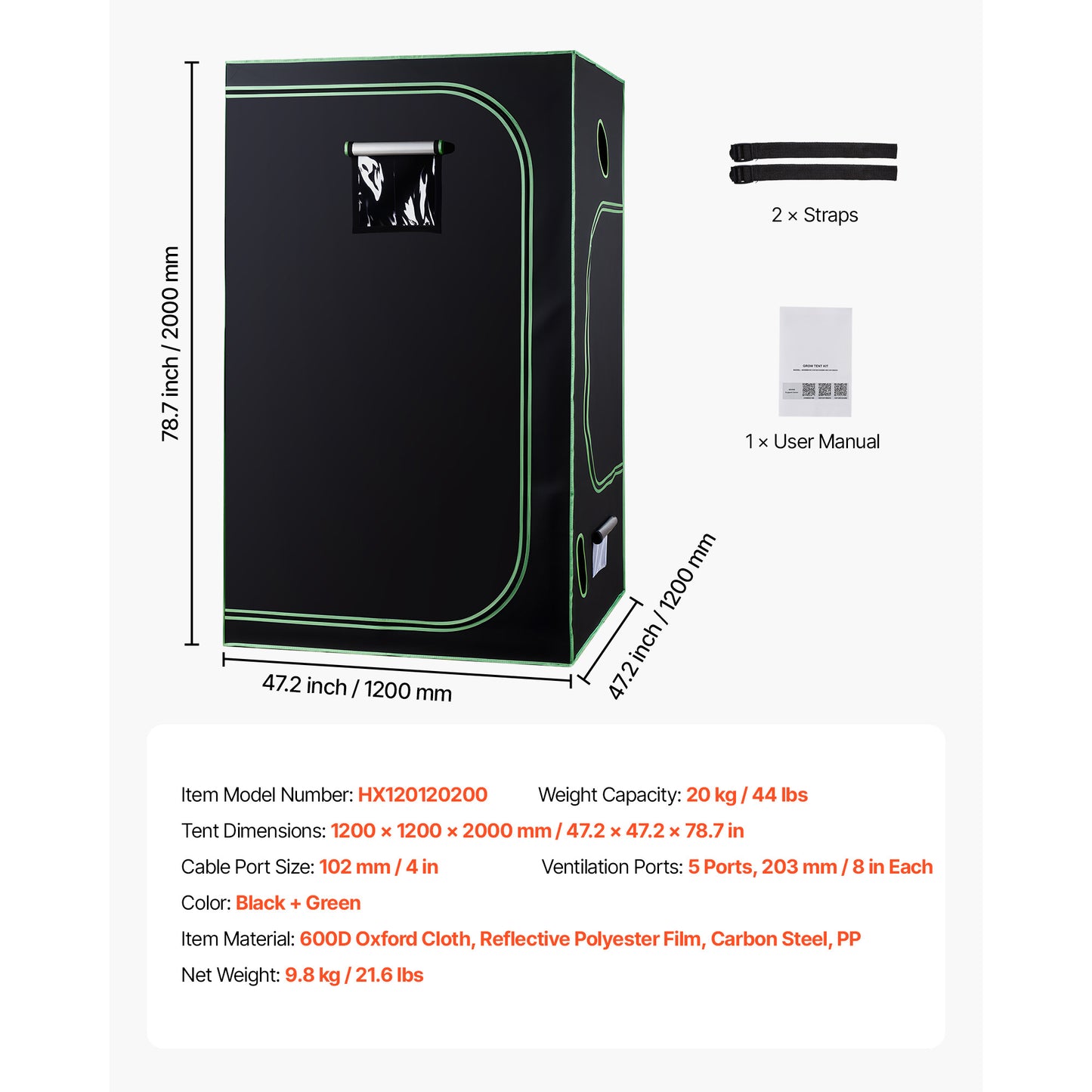 Leafaro™ GrowTent Pro | Premium Growzelt für Indoor Gardening (7 Größen)