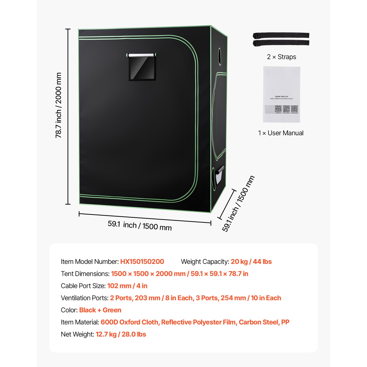 Leafaro™ GrowTent Pro | Premium Growzelt für Indoor Gardening (7 Größen)
