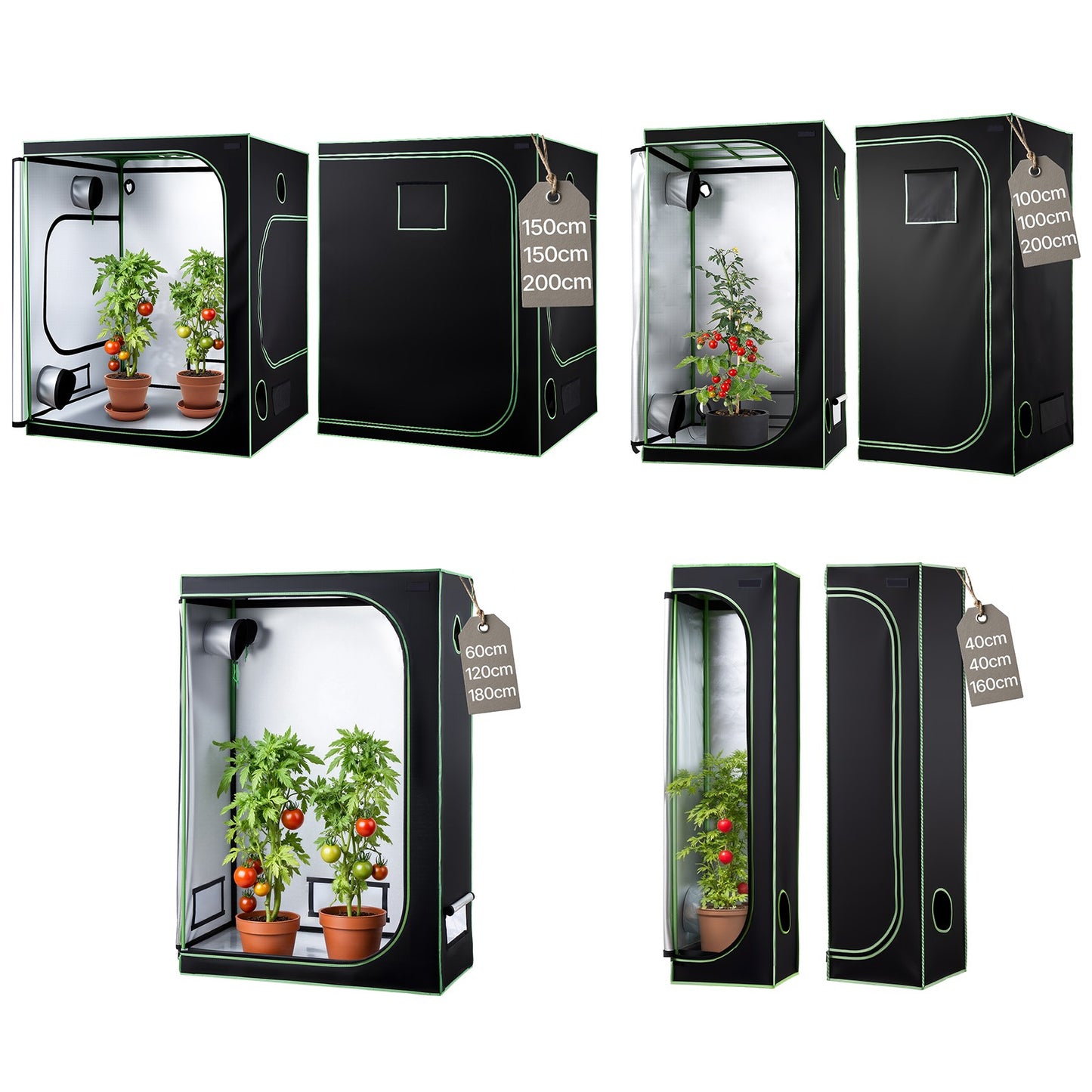 Leafaro™ GrowTent Pro | Premium Growzelt für Indoor Gardening (7 Größen)