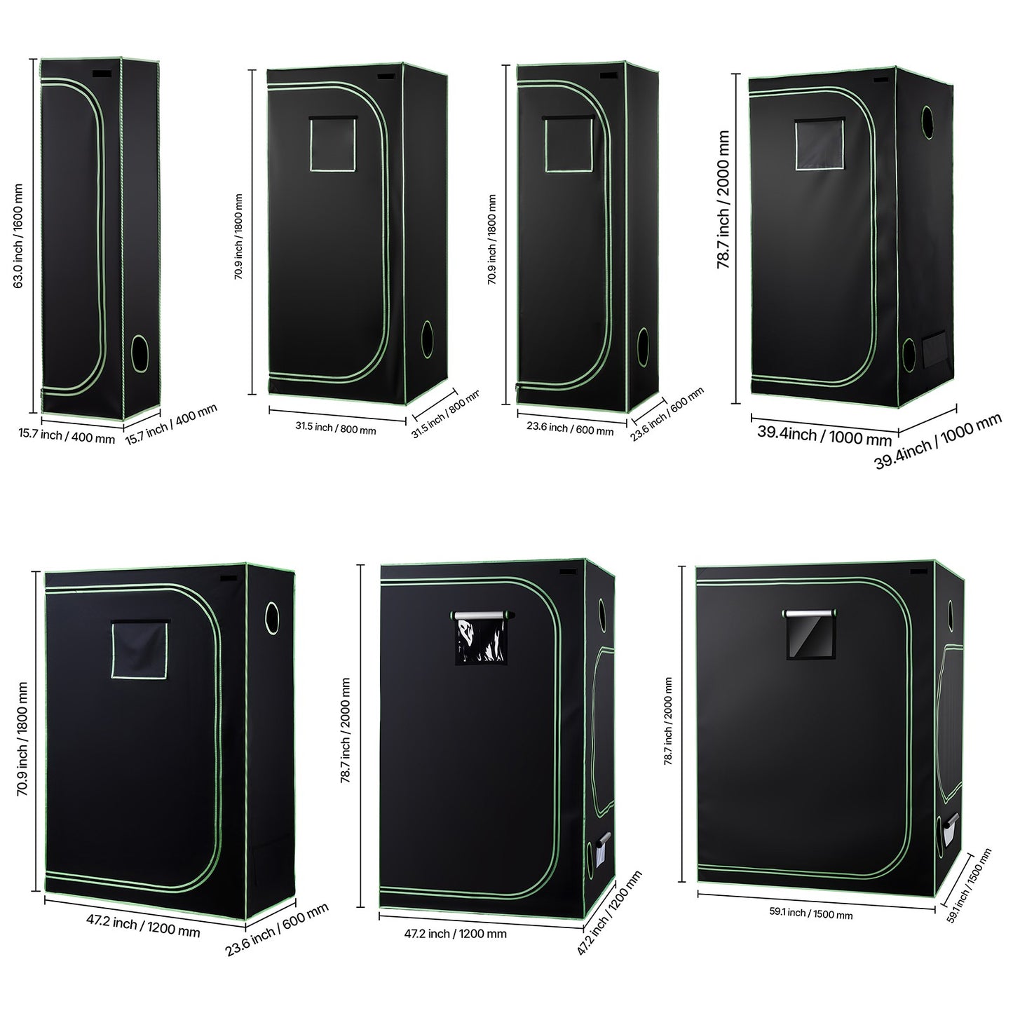Leafaro™ GrowTent Pro | Premium Growzelt für Indoor Gardening (7 Größen)