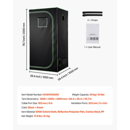 Leafaro™ GrowTent Pro | Premium Growzelt für Indoor Gardening (7 Größen)