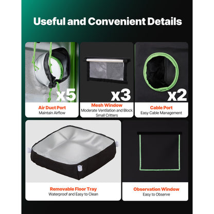 Leafaro™ GrowTent Pro | Premium Growzelt für Indoor Gardening (7 Größen)